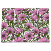 Roze Cosmos bloemen Groot Cadeauzakje (Voorkant)