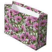 Roze Cosmos bloemen Groot Cadeauzakje (Voorkant Gekanteld)