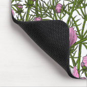 Roze Cosmos bloemen Muismat (Hoek)