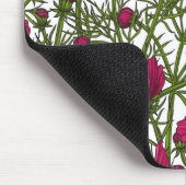 Roze Cosmos bloemen Muismat (Hoek)