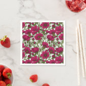 Roze Cosmos bloemen Servet (Insitu)