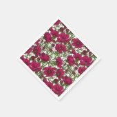 Roze Cosmos bloemen Servet (Hoek)