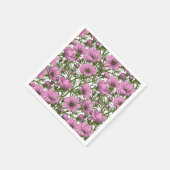 Roze Cosmos bloemen Servet (Hoek)