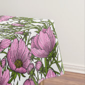 Roze Cosmos bloemen Tafelkleed (Voorbeeld)