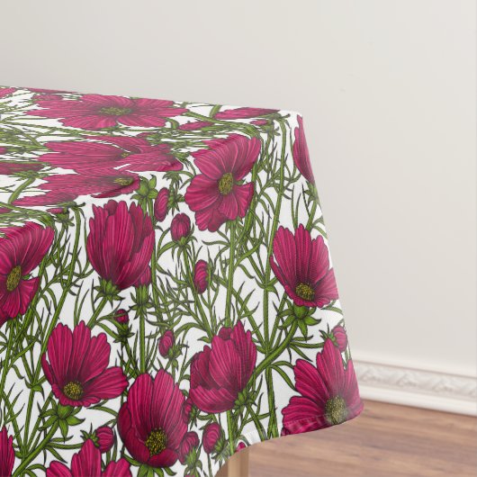 Roze Cosmos bloemen Tafelkleed (Voorbeeld)