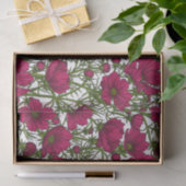 Roze Cosmos bloemen Tissuepapier (Geschenk)