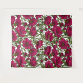 Roze Cosmos bloemen Wandkleed (Voorkant (horizontaal))