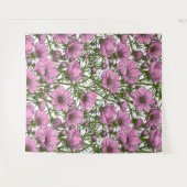 Roze Cosmos bloemen Wandkleed (Voorkant (horizontaal))