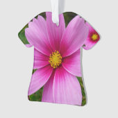 Roze Cosmos Bloemen Wilde Bloem Ornament (voorkant)