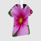 Roze Cosmos Bloemen Wilde Bloem Ornament (voorkant)