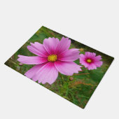 Roze Cosmos Bloemen Wilde Bloemen Deurmat (Schuin)