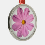 Roze Cosmos Metalen Ornament (Rechts)