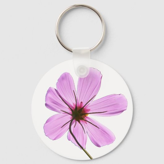 Roze Cosmos Sleutelhanger (Voorkant)