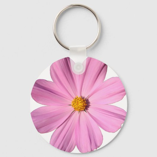 Roze Cosmos Sleutelhanger (Voorkant)