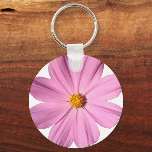 Roze Cosmos Sleutelhanger (Voorkant)