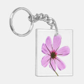 Roze Cosmos Sleutelhanger (Voorkant Links)