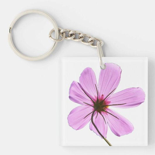 Roze Cosmos Sleutelhanger (Voorkant)