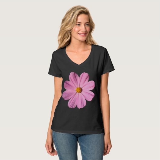 Roze Cosmos T-shirt (Voorkant volledig)