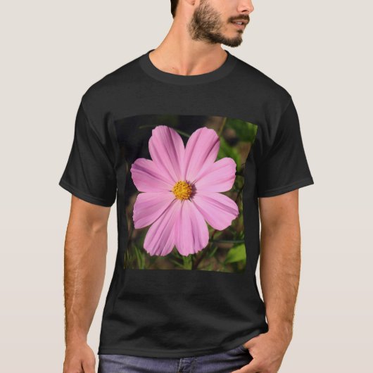 Roze Cosmos (Vierkante Foto) T-shirt (Voorkant)