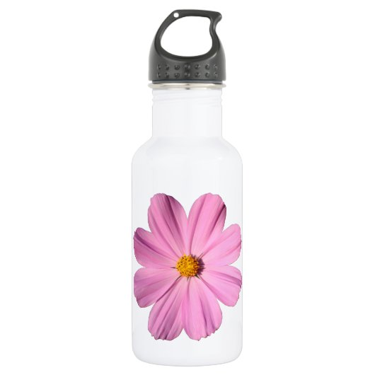 Roze Cosmos Waterfles (Voorkant)