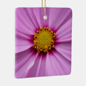 Roze Cosmos Wildflower Floral Keramisch Ornament (Rechts)