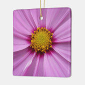 Roze Cosmos Wildflower Floral Keramisch Ornament (Links)