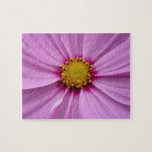 Roze Cosmos Wildflower Floral Legpuzzel (Horizontaal)