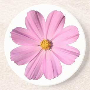 Roze Cosmos Zandsteen Onderzetter