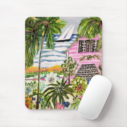 Roze Cottage aan de Baai I Muismat (Met muis)