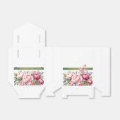 Roze Cottage Bloemstuk Favor Doos Bedankdoosjes (Uitgevouwen)