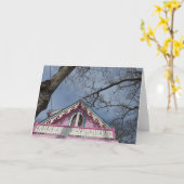 Roze Cottage Dramatic Sky - Martha's wijntuin Kaart (Gele Bloem)