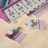 Roze Cottage Dramatic Sky - Martha's wijntuin Legpuzzel (Zijkant)