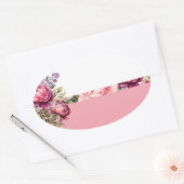 Roze Cottage Floral Sticker (Envelop)