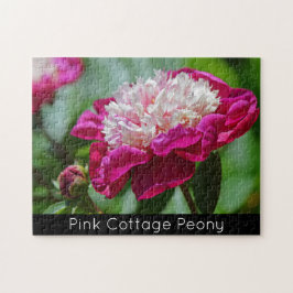 Roze Cottage Pioenentuin Bloem Puzzel