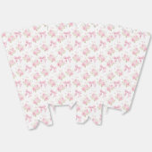 Roze Cottage Roos met Bow Coquette Bedankdoosjes (Ongevouwen)