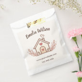 Roze Cottage Thuisbakkerij Bedankzakje (Gezegeld)