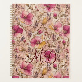 Roze Cottagecore Bloemige Coquette Esthetiek Planner