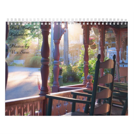 Roze Cottages van Martha's wijngaard Kalender (Hoes)
