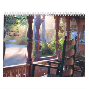 Roze Cottages van Martha's wijngaard Kalender