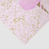 Roze Cotton Candy & Gouden Confetti Verjaardagsfee Tissuepapier (Detail)