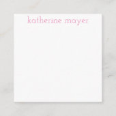 Roze Cougar Print Naam Lunch Box Notities (Achterkant)