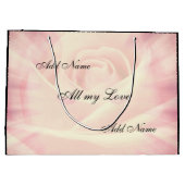 Roze country-logo groot cadeauzakje (Achterkant)