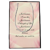 Roze country-logo medium cadeauzakje (Voorkant)