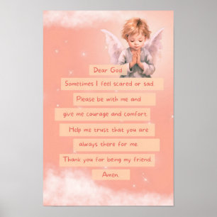 Roze Courage Kindergebed Poster