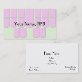 Roze Court Reporting Machine Keys Visitekaartje (Voorkant / Achterkant)