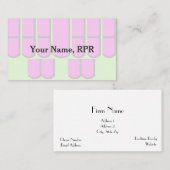 Roze Court Reporting Machine Keys Visitekaartje (Voorkant / Achterkant)