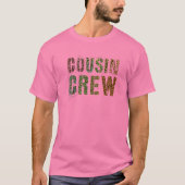 Roze COUSIN CREW Lopard Print Funny Grammy Pawpaw T-shirt (Voorkant)