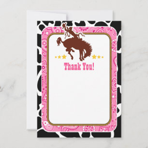 Roze Cowboy Bedankt voor je opmerkingen