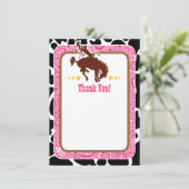 Roze Cowboy Bedankt voor je opmerkingen (Staand voorkant)