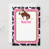 Roze Cowboy Bedankt voor je opmerkingen (Voorkant)